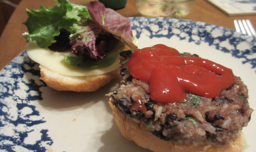 Homemade Black Bean Burgers with Cilantro