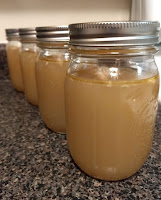 bone broth in mason jars