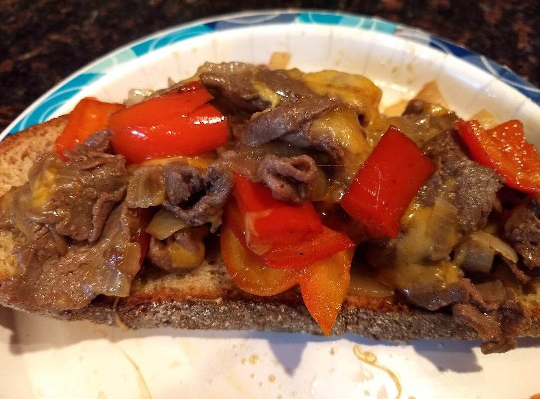 venison cheese steak recipe