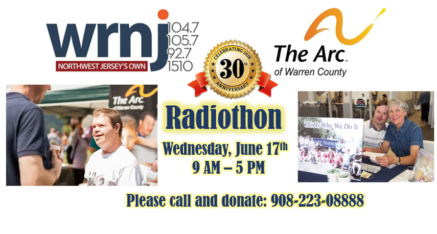 wrnj radio arc of warren county radiothon fundraiser