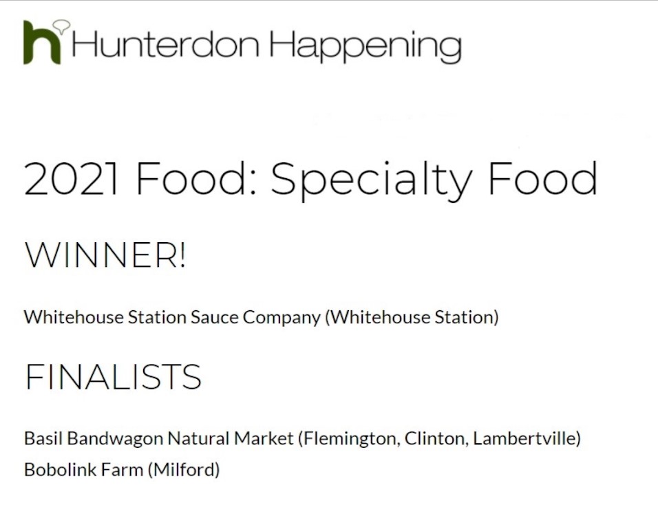 Whitehouse Station Sauce Hunterdon Happenings Winner