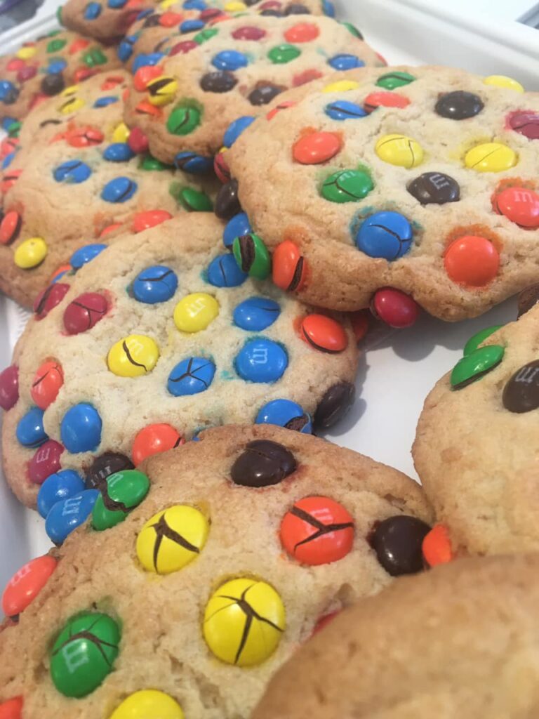 chocolate in the oven m&m cookies