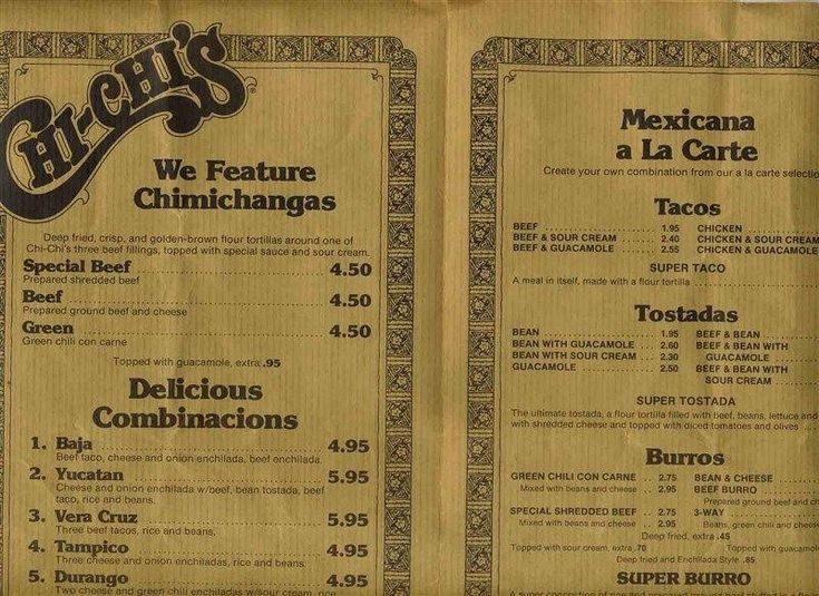 chichis menu