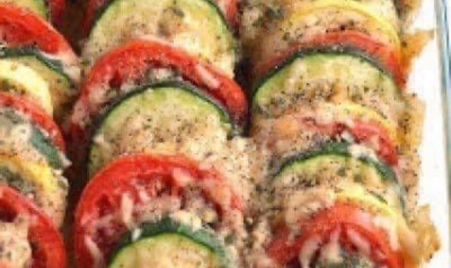 Parmesan Tomato Zucchini Bake | Healthy Recipe, Program Approved