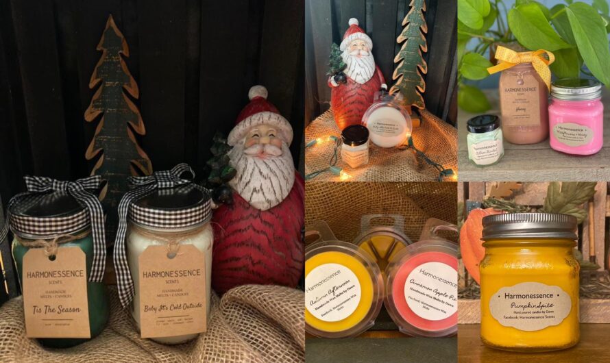 Hand Poured Mason Jar Holiday Candles | Order Now from Harmonessence