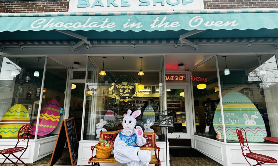 Photos with the Easter Bunny at Chocolate in the Oven Bake Shop April 10 Milford NJ