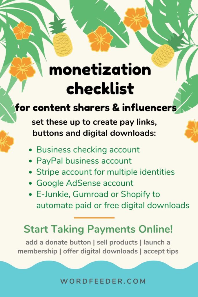 monetization checklist