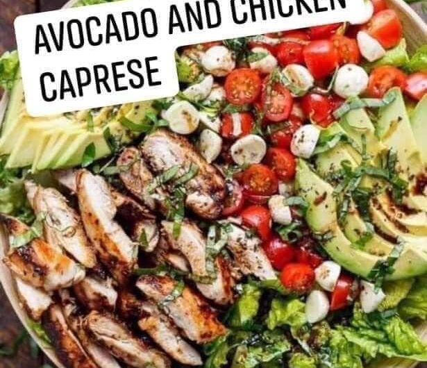 Total Health Avocado Chicken Caprese Salad Recipe