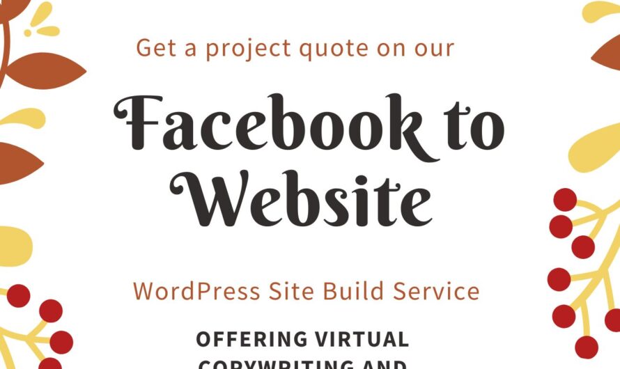 Featured Service: “Facebook Business Page to WordPress Website”