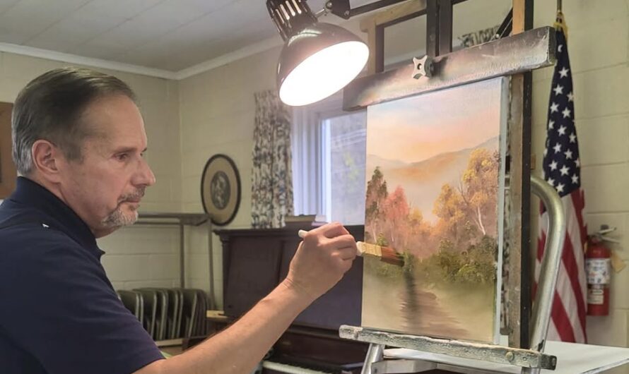 Happy Little Trees! Certified Bob Ross Painter Offers Zoom Lessons from Alexandria, NJ