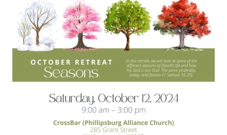 “Seasons” Christian Retreat Scheduled Oct 12 in Phillipsburg NJ