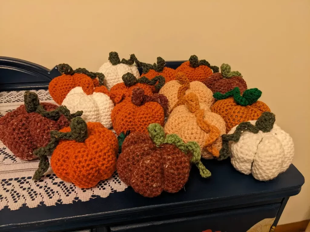 Fall MIni Crocheted Pumkpins