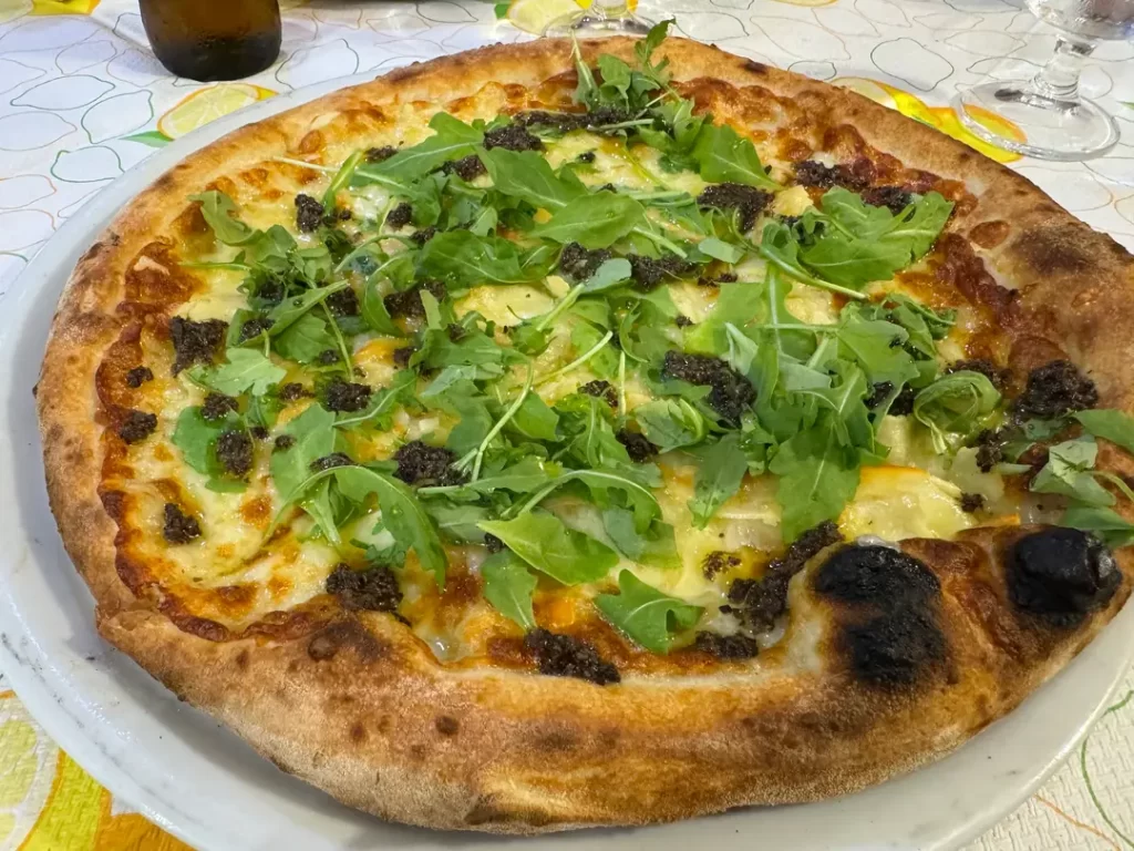 Pizza with Arugula